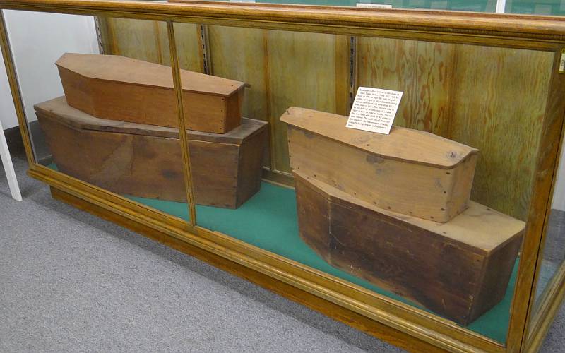 Handmade wooden coffins