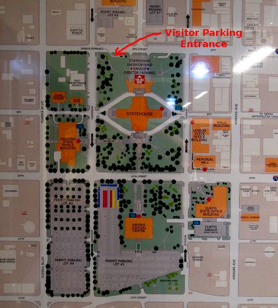 Capitol office complex map - Topeka, Kansas