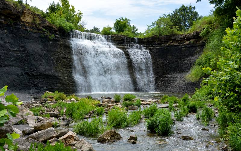 Bourbon Lake Falls in July 2015