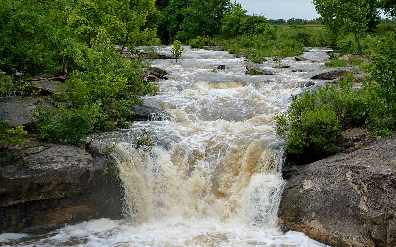 Butcher Falls high water