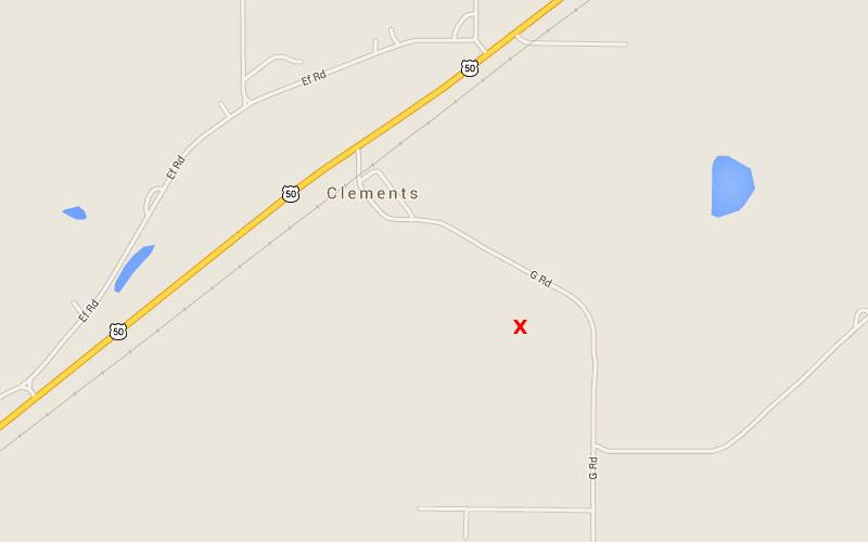 Clements Stone Arch Bridge Map - Clements, Kansas