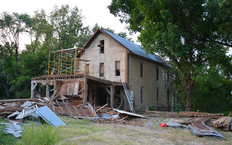 Drinkwater & Schriver Flour Mill 2015 demolition