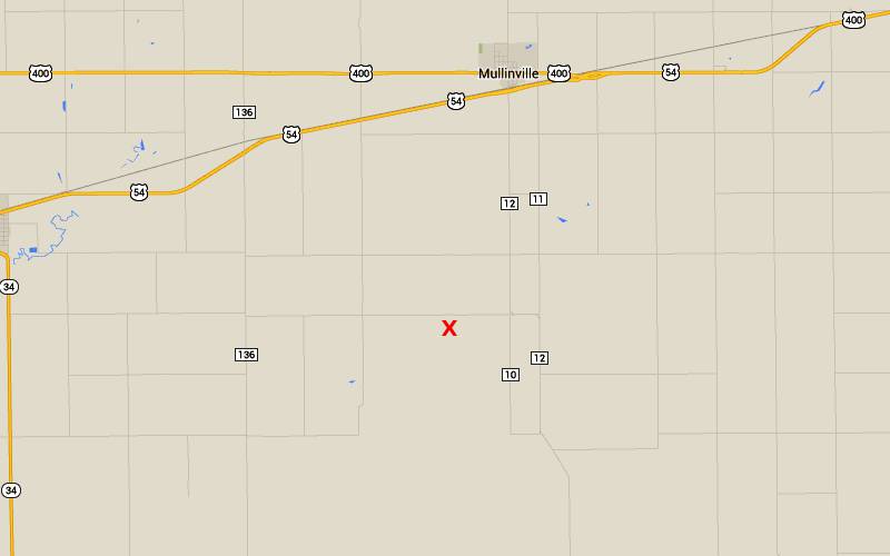 Fromme-Birney Round Barn Map - Mullinville, Kansas
