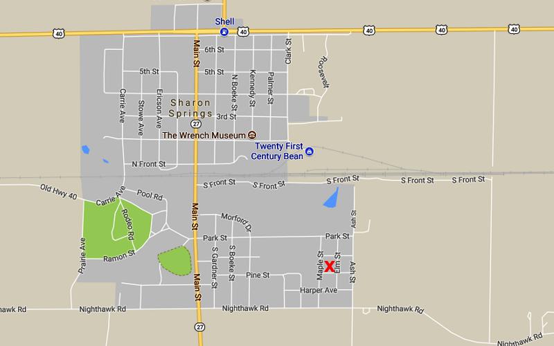 Fox Still Art Environment Map - Sharon Springs, Kansas