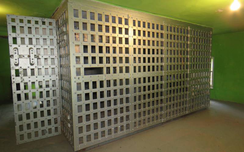 Women's cells in the Jewell County Jail