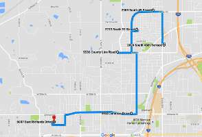 North Johnson County - South Wyandotte County Christmas Map