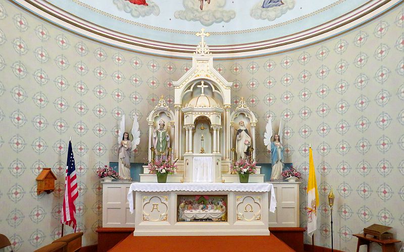 Altar in St. Mary's Catholic Church - McCracken, Kansas
