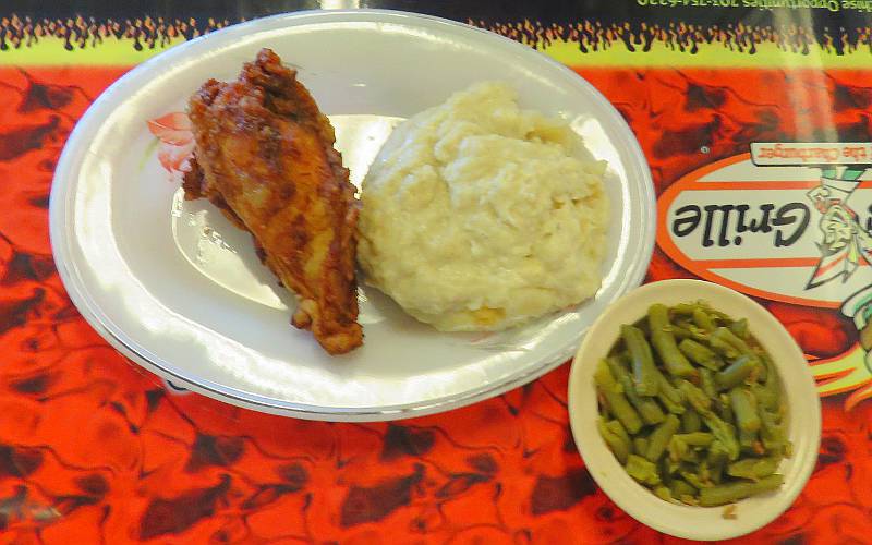 fried chicken at Tri-Corner Restaurant