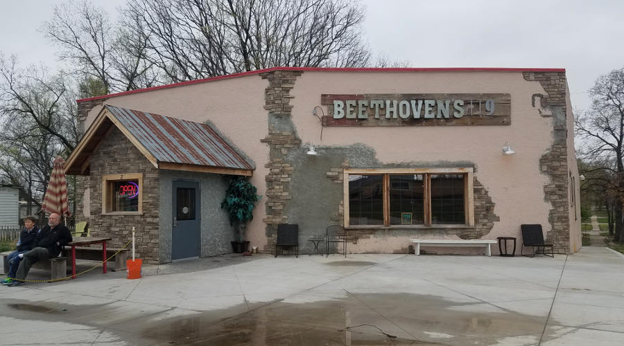 Beethoven's restaurant in Paola, Kansas.