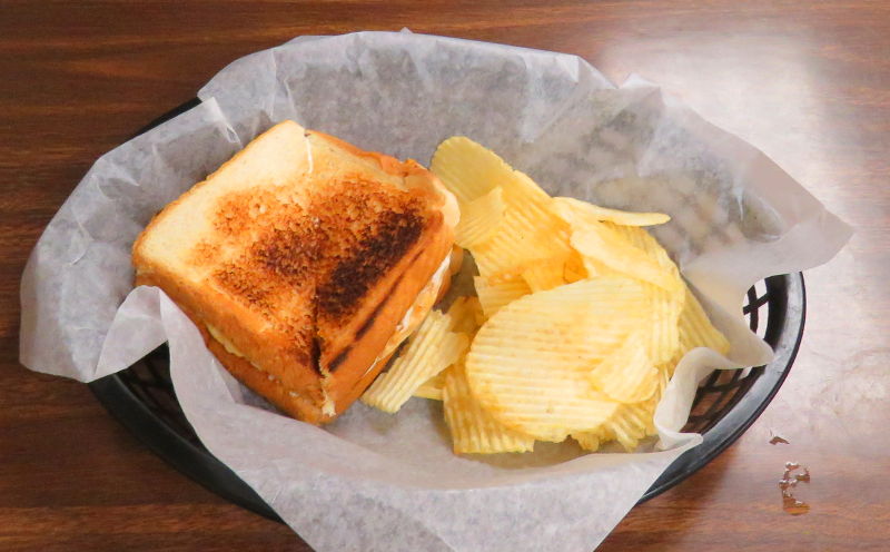 Grilled chicken sandwich at Mom's Bar and Grill