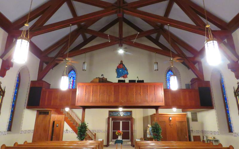 St. Francis Catholic Church choir loft - Munjor, Kansas