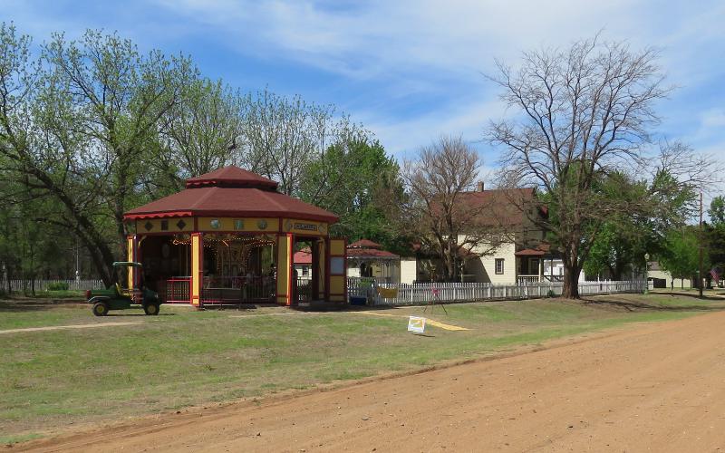 Carousel and the Sears House in Wilmore, Kansas