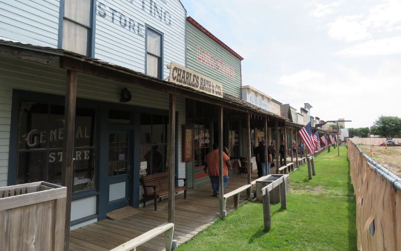 Long Branch Saloon 1876 Front Street Boot Hill Museum Dodge City Kansas  Postcard