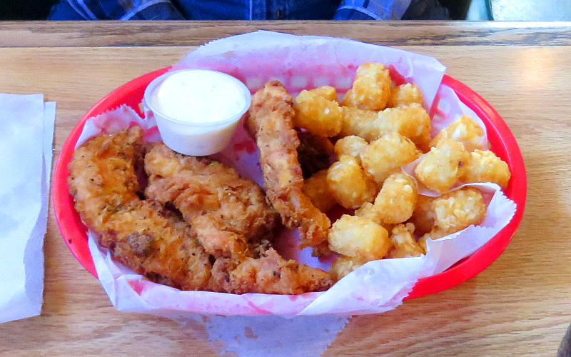 chicken tenders at Buffalo Bills Bar and Grill