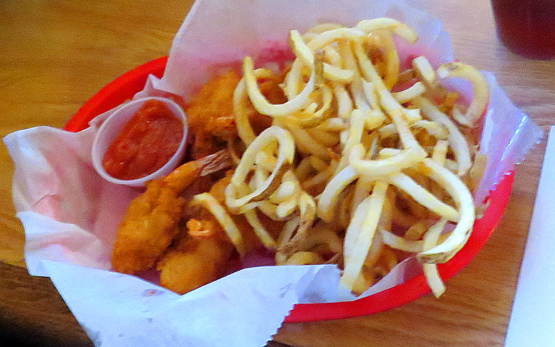 Fried shrimp at Buffalo Bills Bar and Grill