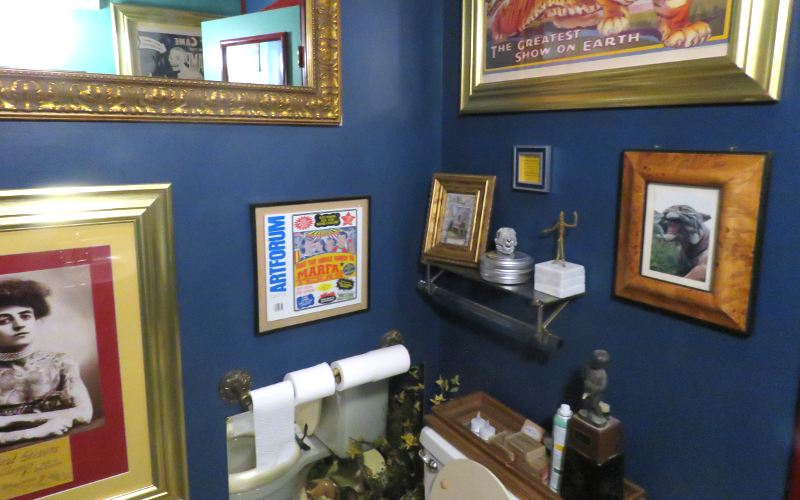 Lucas Kansas art bathroom