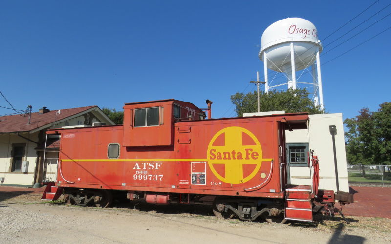 Sante Fe caboose - Osage City, Kansas