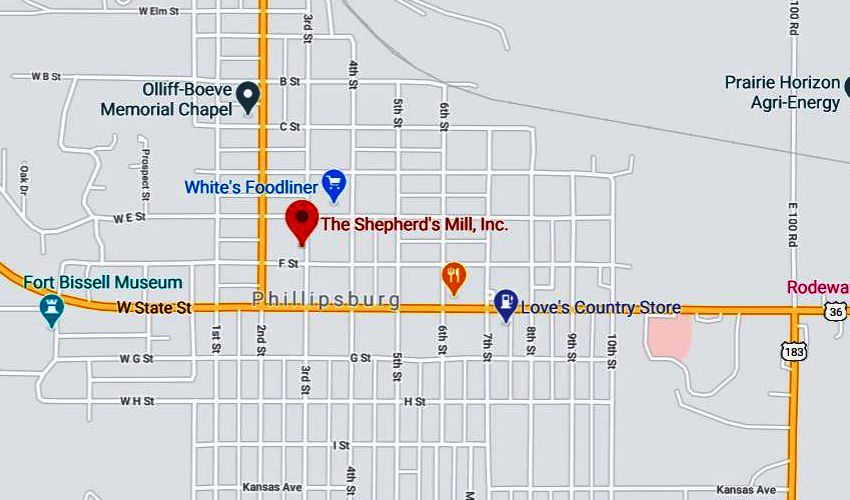 The Shepherd's Mill Map - Phillipsburg, Kansas
