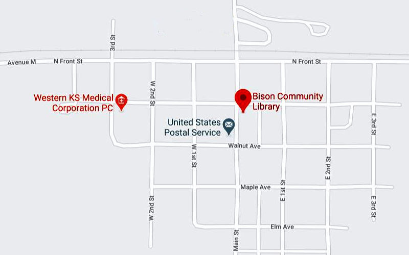 Bison Community Museum Map - Bison, Kansas