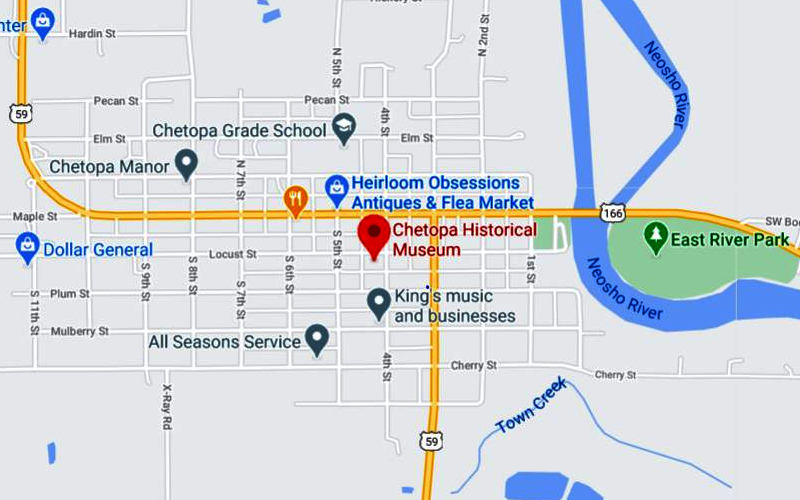 Chetopa Historical Museum Map - Chetopa, Kansas