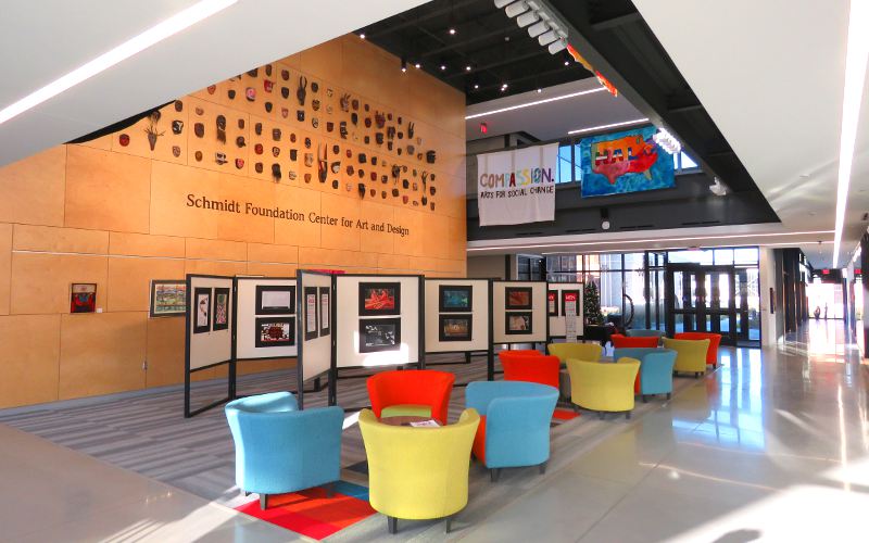 Center for Art & Design lobby - Fort Hays State University
