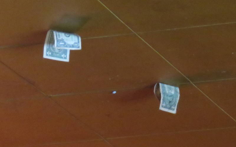 Dollars on the ceiling = Ol Stuga