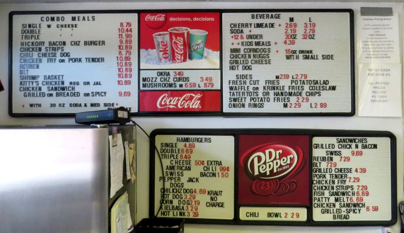 Smitty's Carry Out menu - Kingman, Kansas