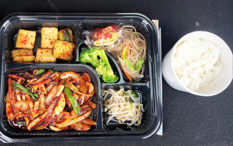 squid lunch box combo - Korean Garden