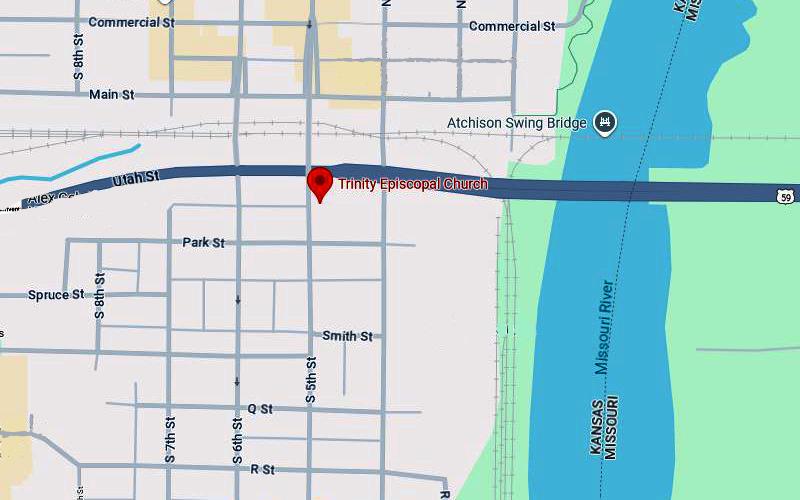 Trinity Episcopal Church Map - Atchison, Kansas