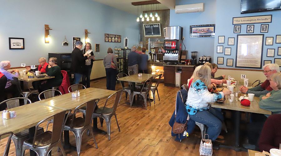 Aunt Netters Cafe dinning room - Lecompton, Kansas