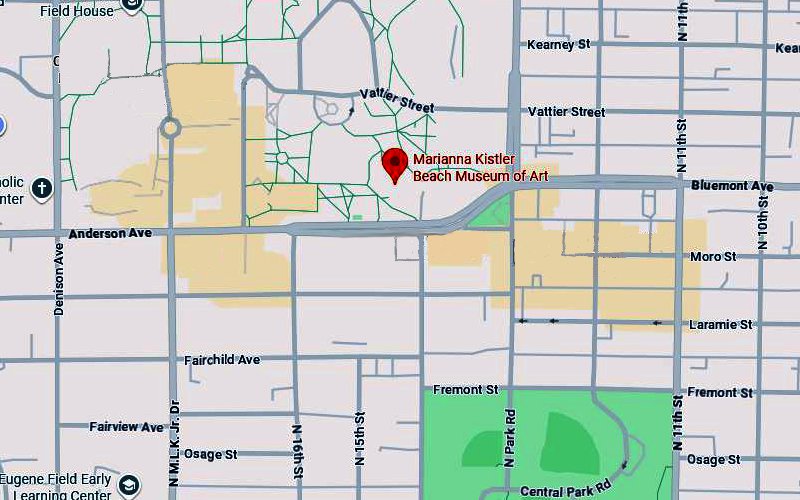 Beach Museum of Art Map - Manhattan, Kansas