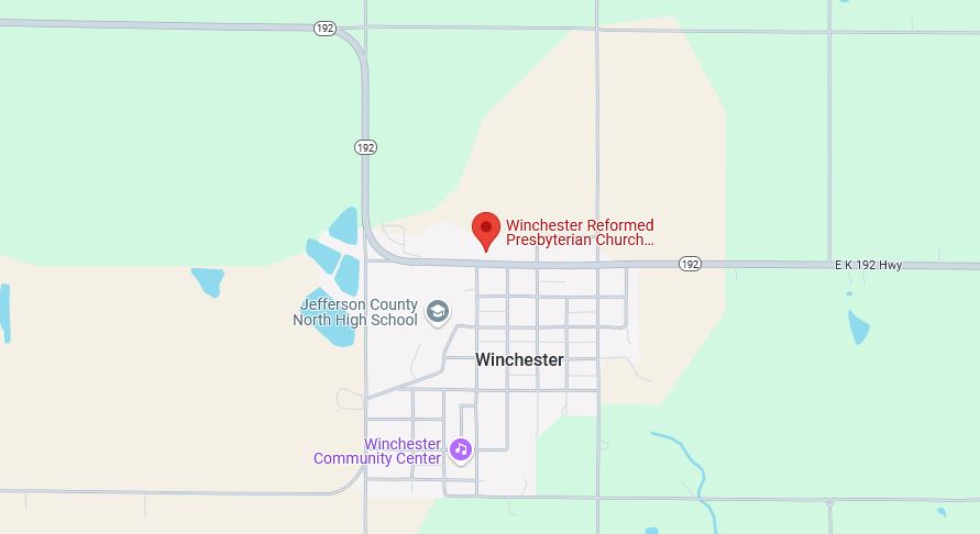 Reformed Presbyterian Church Map - Winchester, Kansas