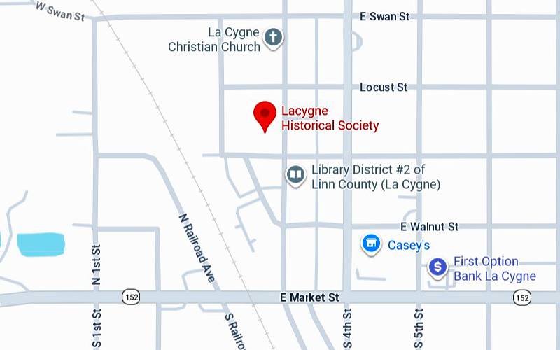 La Cygne Historical Society and Museum Map - La Cygne, Kansas
