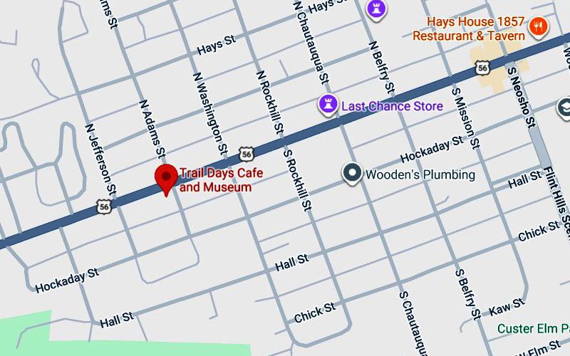 Trail Days Cafe and Museum Map - Council Grove, Kansas