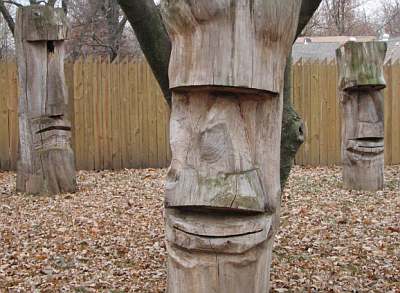 Todd Baker Tiki Heads - Overland Park, Kansas