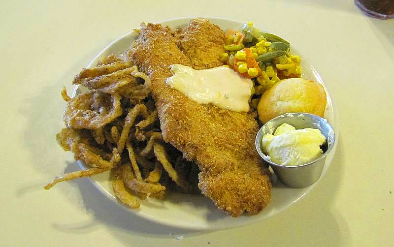 nut crusted catfish - Cafe on the Route
