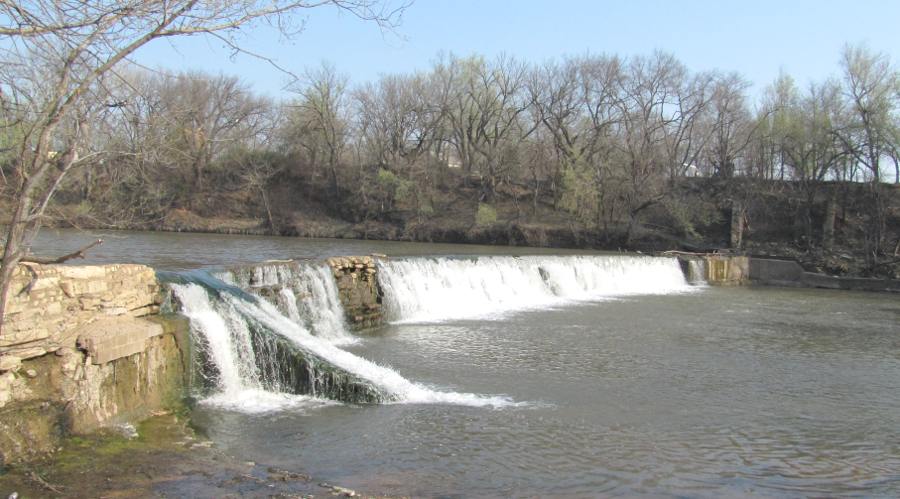 Drury Dam Waterfall - Caldwell, Kansas