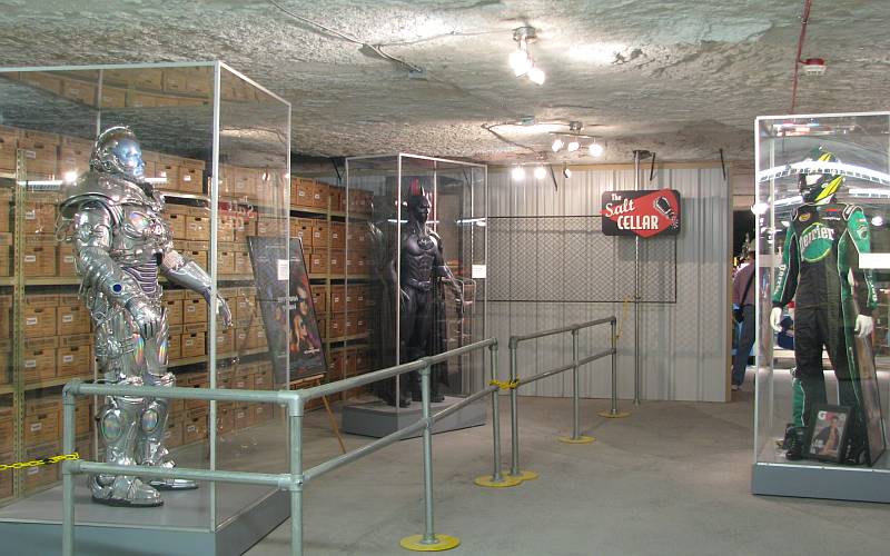 Movie Costumes in the Hutchinson underground storage
