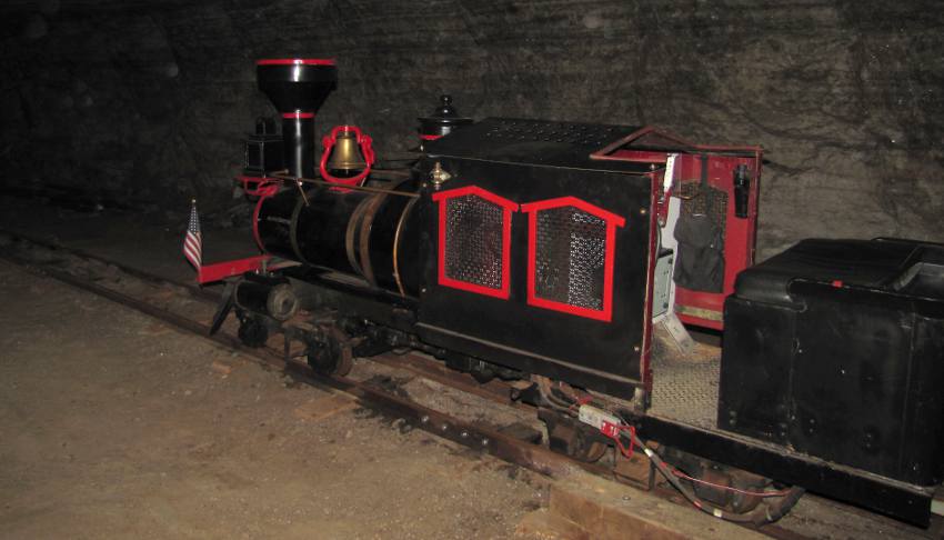 Salt Mine Express narrow gage underground train