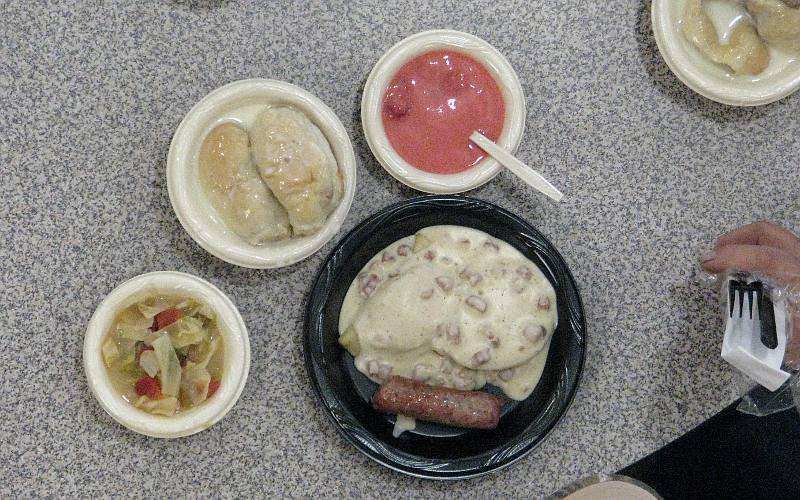 German foods at the Kansas Mennonite Relief Sale