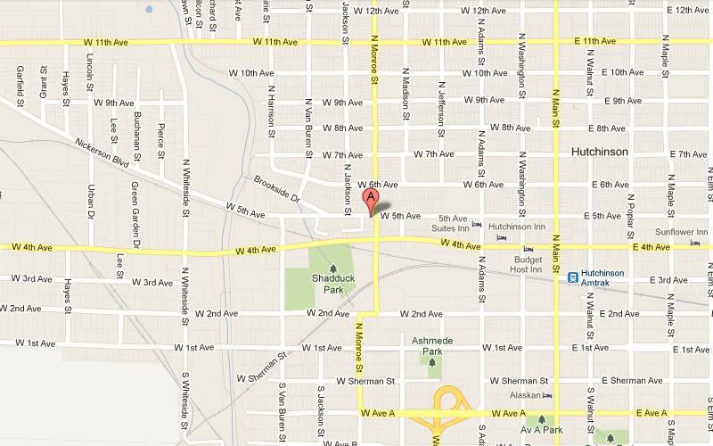 Sacks 5th Avenue map - Hutchinson, Kansas