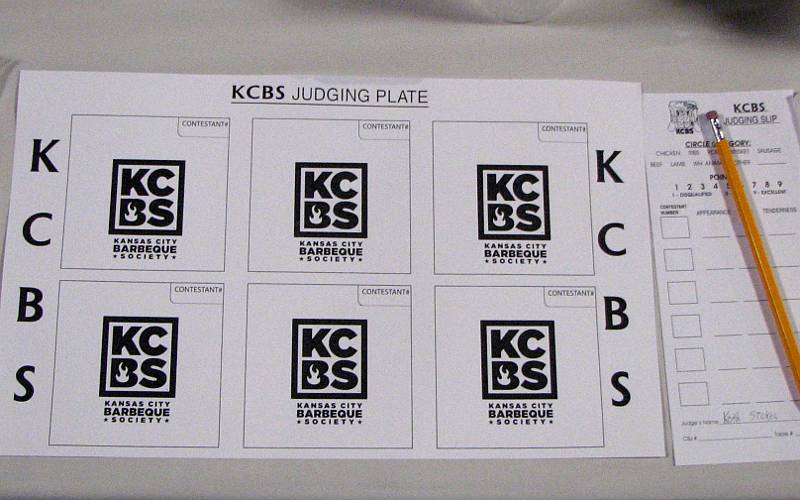 Kansas City BBQ Society Judging Plate at the American Royall