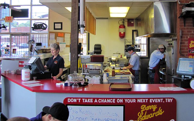 Danny Edward's Boulevard BBQ counter