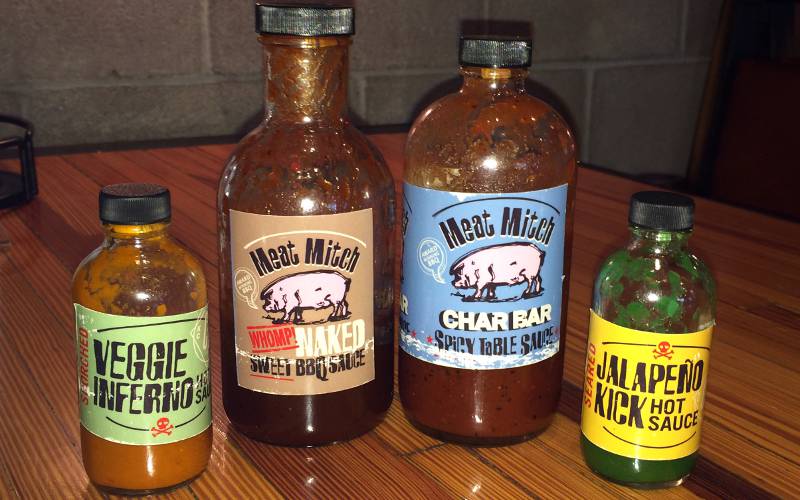 Meat Mitch BBQ sauces at Char Bar - Kansas City, Missouri
