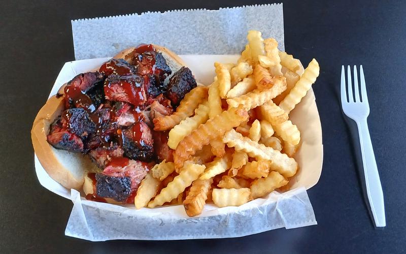 burnt ends - Roscoe's BBQ