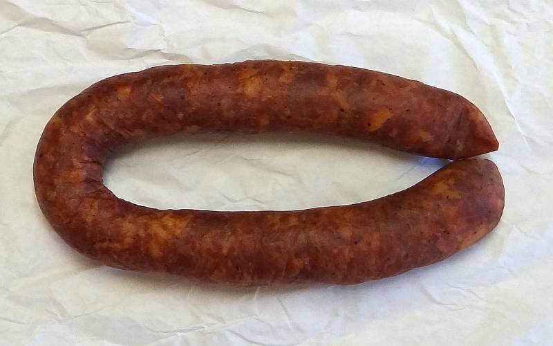 smoked Polish sausage at Krizman's House of Sausage