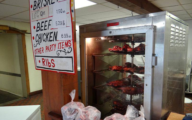 Smoked meats at Steve's Meat Market