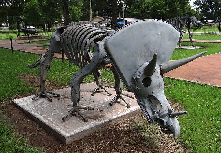 Sculpture at Erie Dinosaur Park