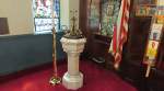 baptismal font at Trinity Episcopal Church - Atchison, Kansas