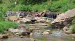 Deep Creek Waterfall at Pillsbury Crossing Wildlife Area - Manhattan, Kansas